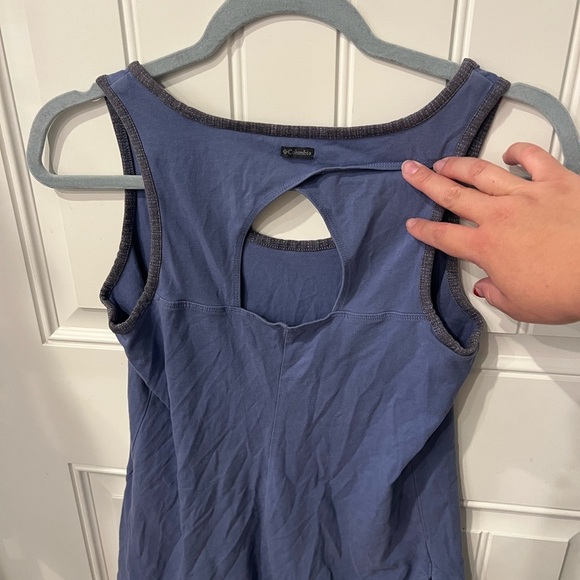 Columbia small Blue Cut Out Sleeveless Tank Top - Picture 3 of 6